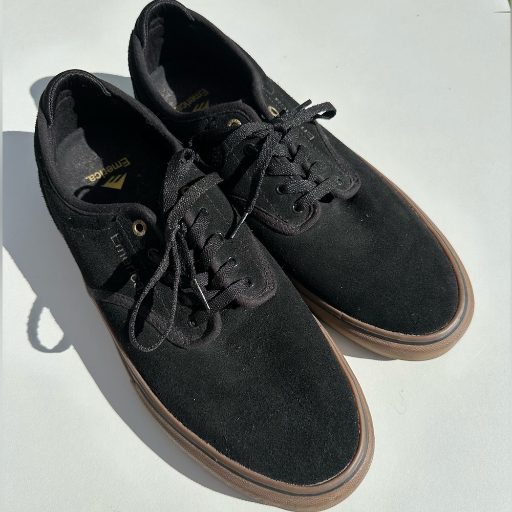 Black Suede Emerica Men’s Shoes Size 12